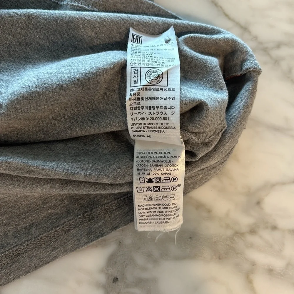 Men's Gray Henley Shirt